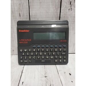Franklin Language Master LM-2200 Dictionary Thesaurus Synonyms Words - Works